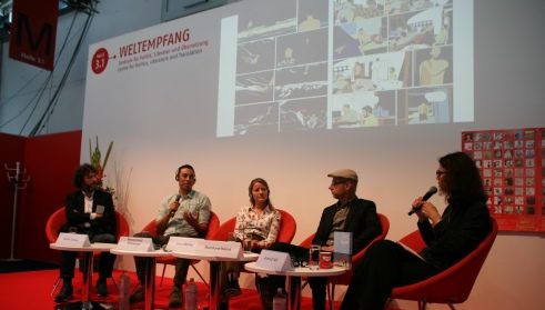 Diskussion auf der Frankfurter Buchmesse