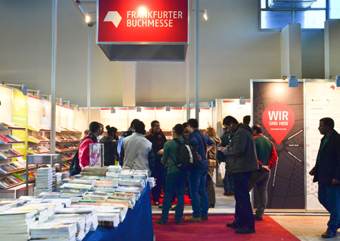 Messestand des Goethe-Instituts auf der Kairoer Buchmesse 2015