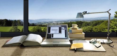 Übersetzerhaus Looren Arbeitsplatz